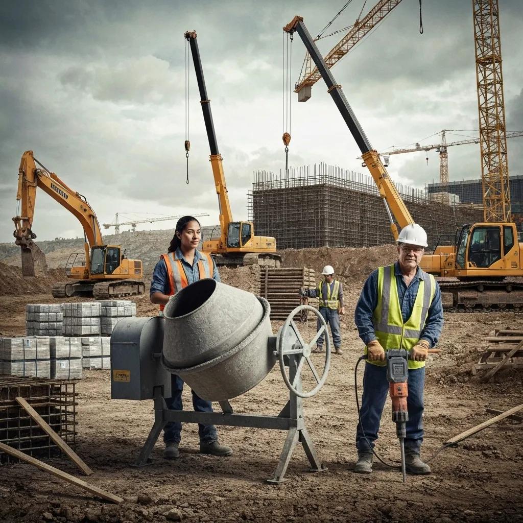 Construction manager overseeing the Plan-Do-Check-Act cycle for environmental management under ISO 14001