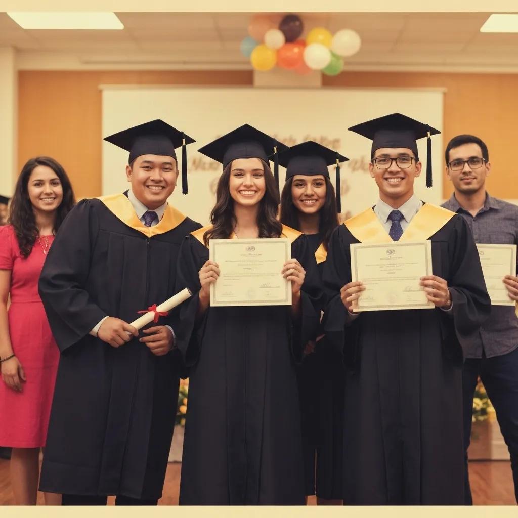 Graduates celebrating their success at a graduation ceremony, representing the benefits of ISO 21001 certification