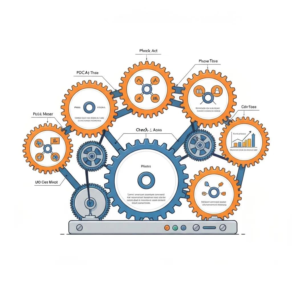 Visual representation of the Plan-Do-Check-Act cycle in environmental management