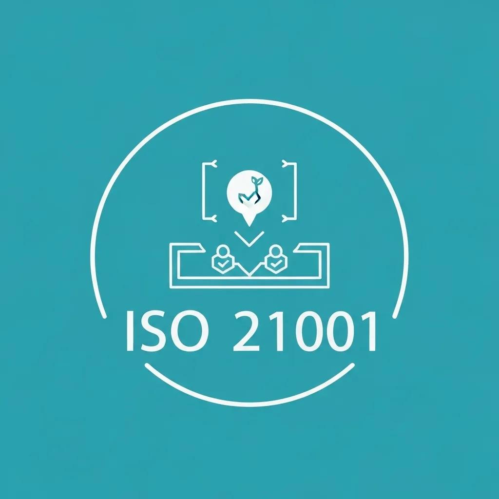 Visual representation of the core principles of ISO 21001 for educational organizations