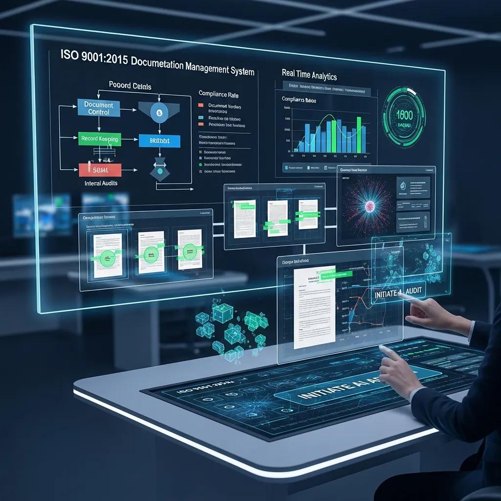 AI-driven auditing interface for ISO 9001:2015 documentation management
