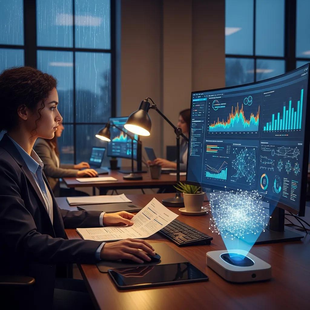 Auditor using AI tools to analyze certification evidence in a public sector context