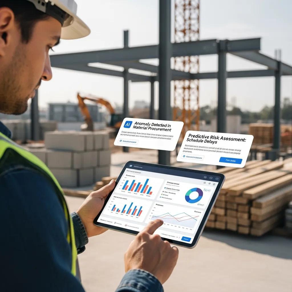Auditor using AI tools to streamline ISO certification checks on site