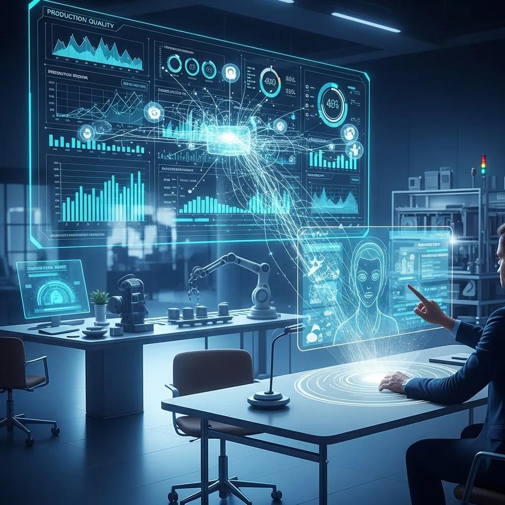 Workspace illustrating AI tools supporting quality management