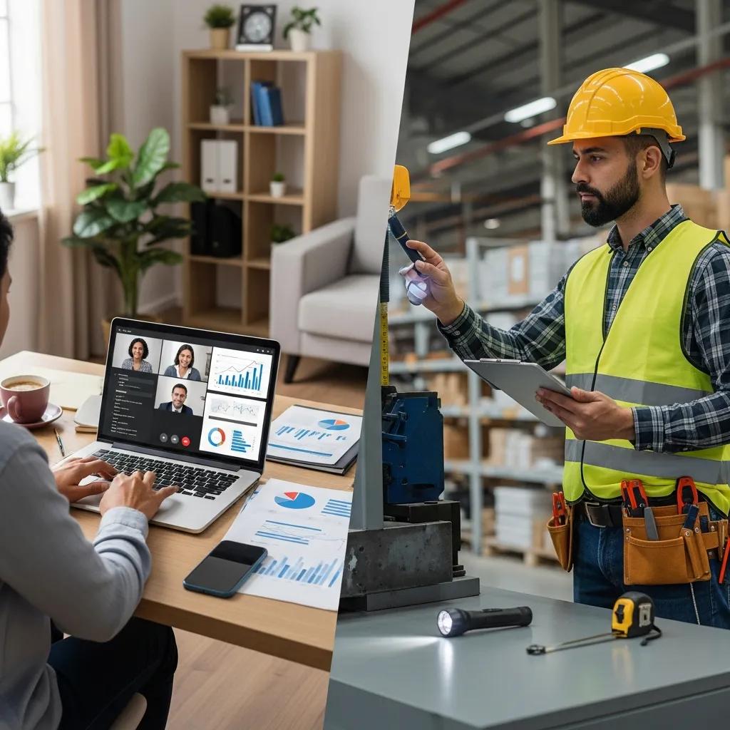Hybrid audit model combining remote review with targeted on‑site checks