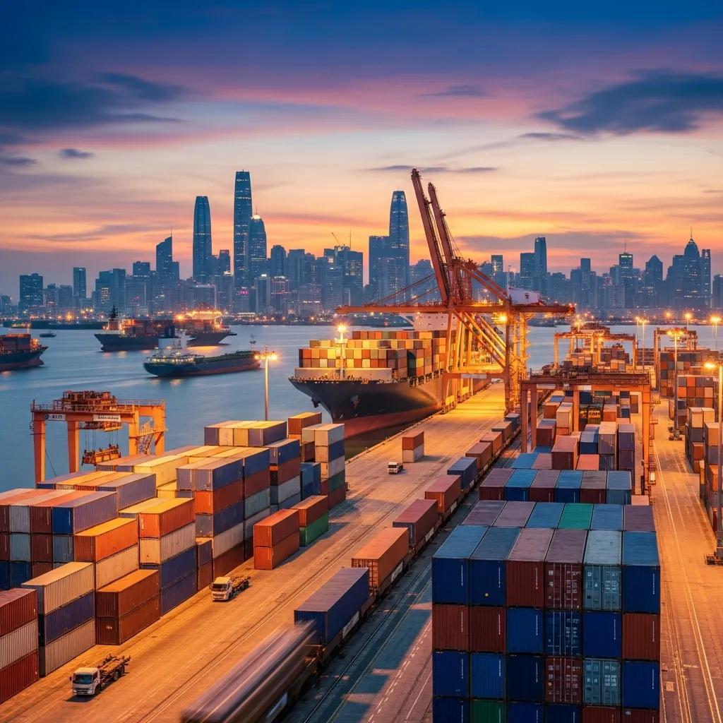 International trade scene showing how standards support economic growth