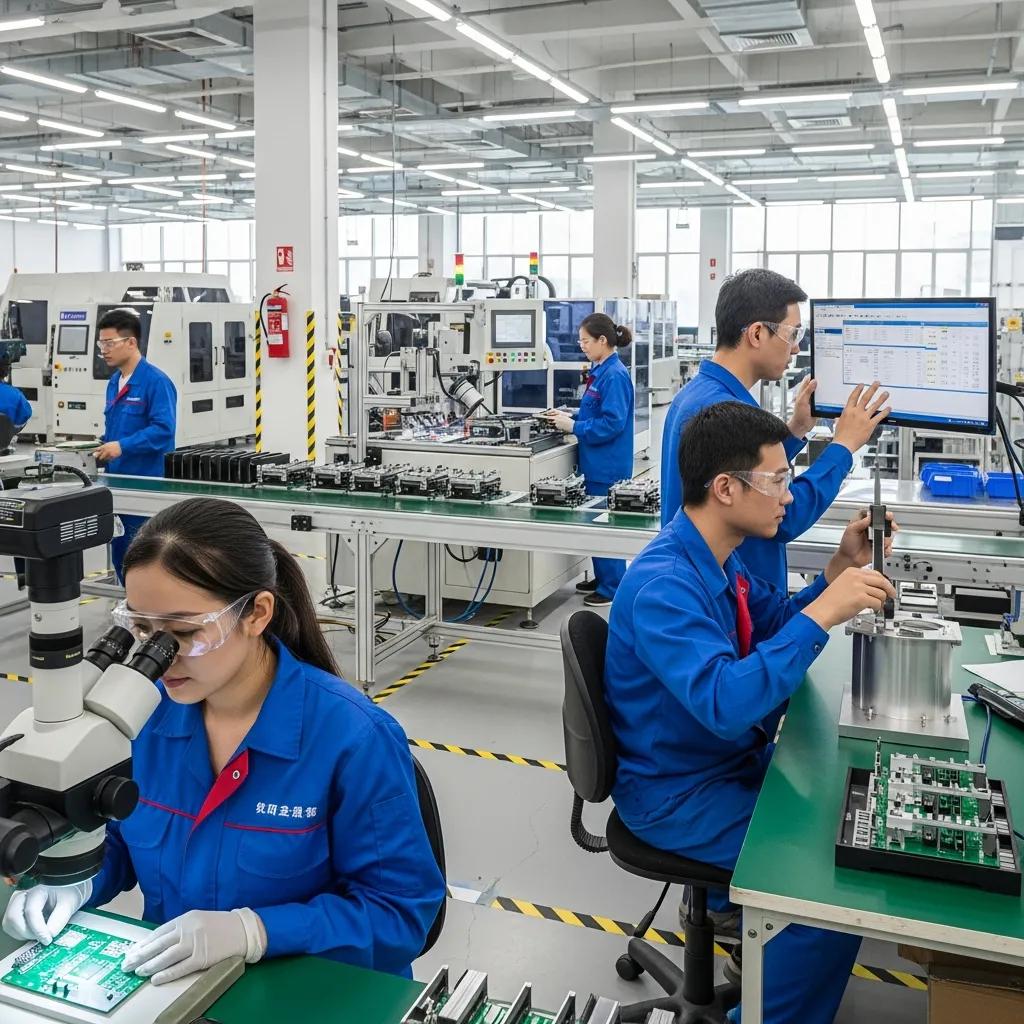 Modern manufacturing facility emphasizing ISO product standards and quality control