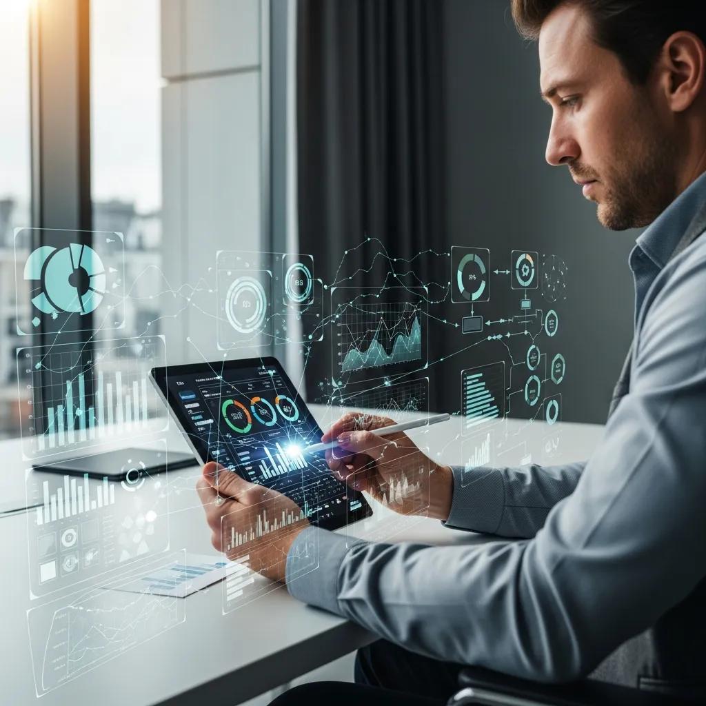 Analyst reviewing data to show Deming Cycle influence on continuous improvement