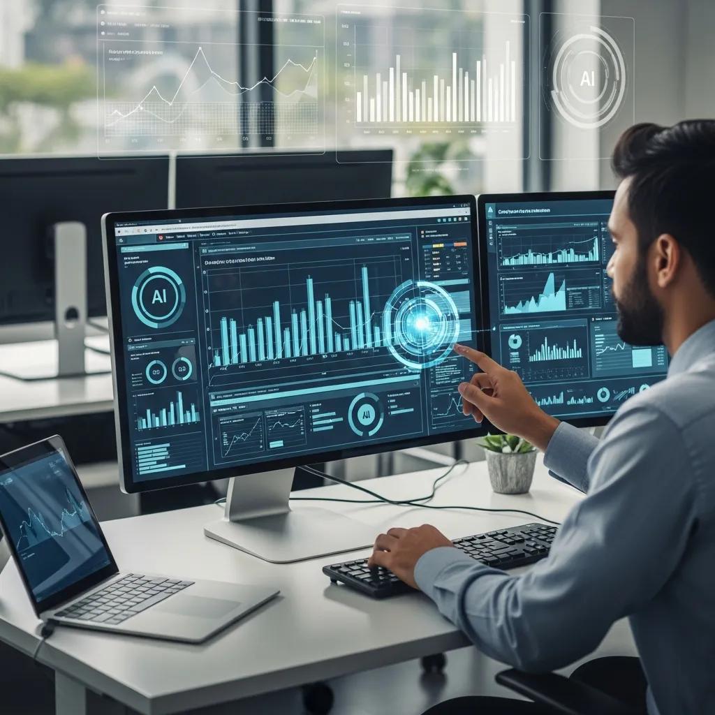 Auditor using AI tools during a remote compliance review