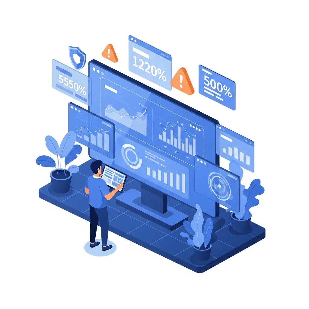 Analyst reviewing AI‑assisted audit metrics in a compliance dashboard